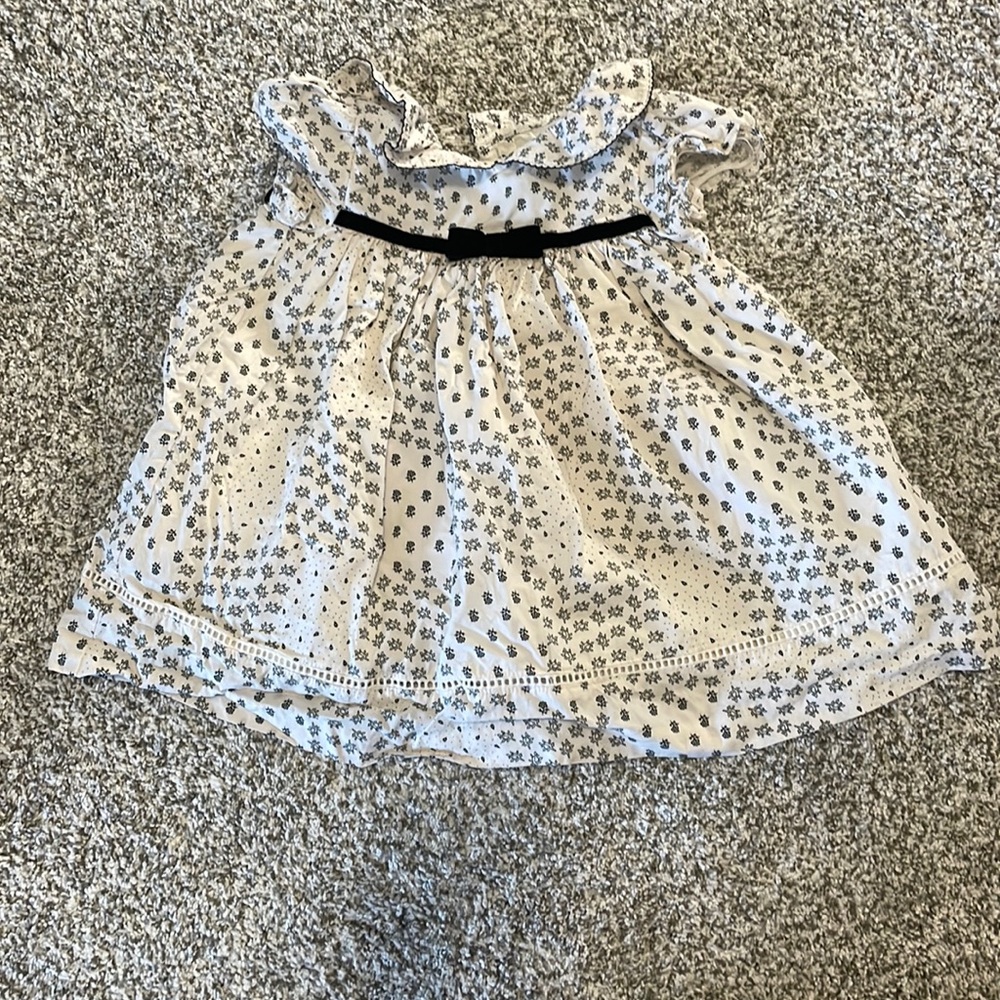 Cream and black Janie and Jack dress